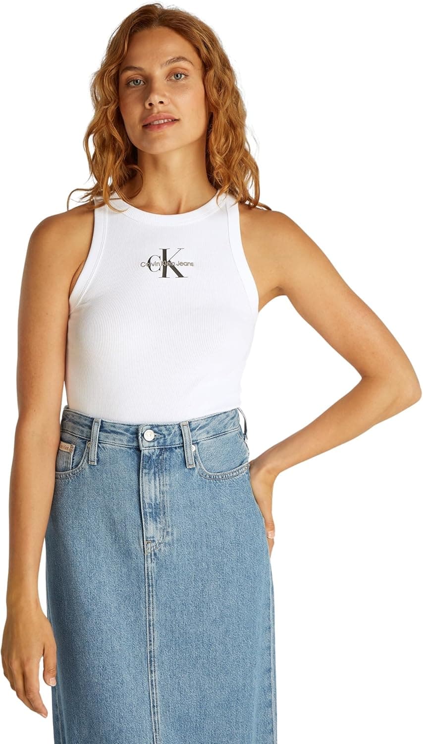Calvin Klein T-shirt de alças largas para mulher