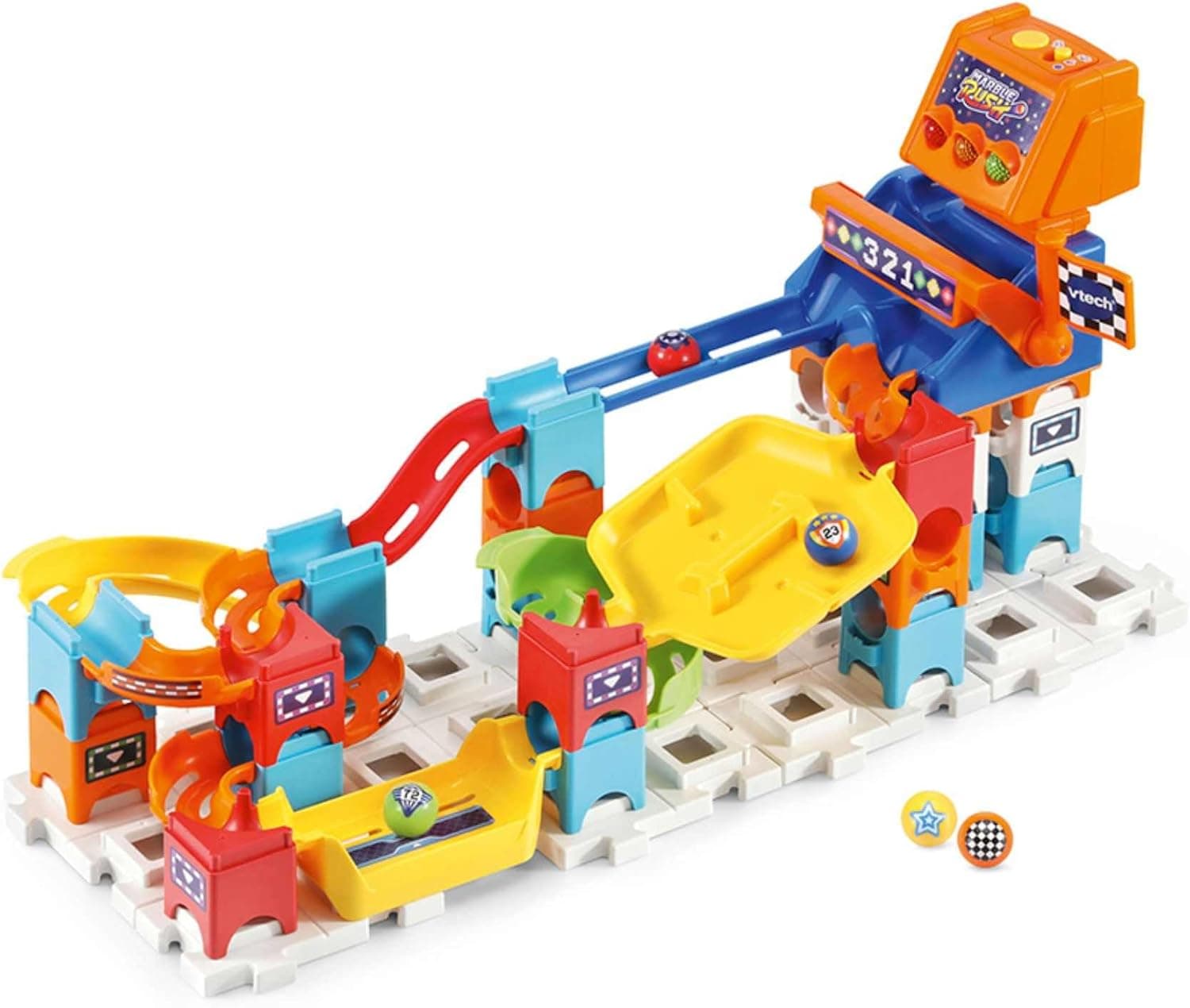 VTech Marble Rush Racing Track Set | Circuito de construção interativo com canicas para crianças a partir dos 4 anos