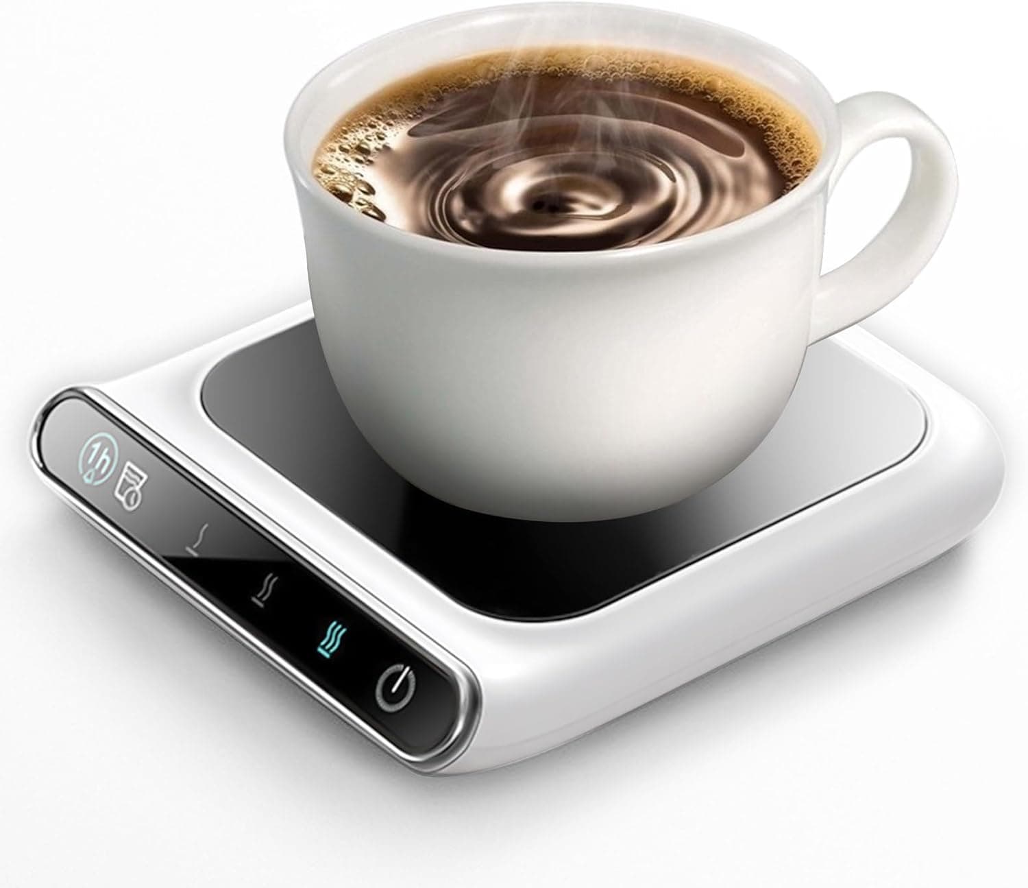 Aquecedor elétrico de canecas de café com 3 configurações de temperatura, aquecedor de bebidas elétrico para chá, café, leite no escritório e em casa (sem caneca)