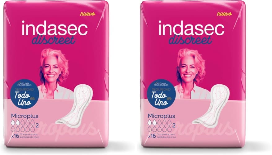 Indasec Discreet MicroPlus, 16 unidades x 2