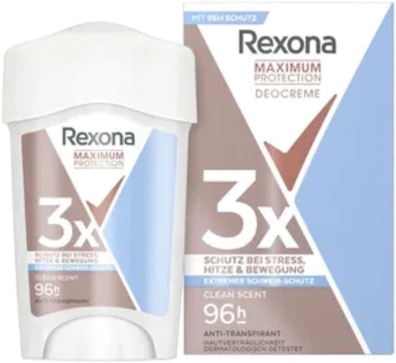 Rexona Maximum Protection creme anti-respirável, Clean Scent 45 ml