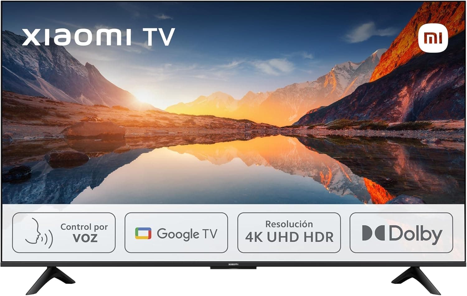 Xiaomi TV A 2025 de 65", Smart TV 4K HDR, Google TV, controlo de voz, Dolby, preto