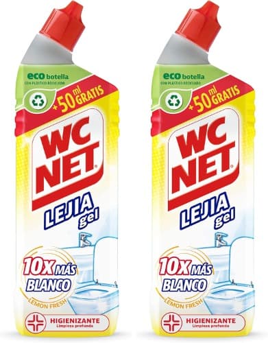 WC Net - Lejia de gel de limão fresh, limpo, higiene e branqueamento imediatamente, padrão, 800 milímetros (a embalagem pode variar)