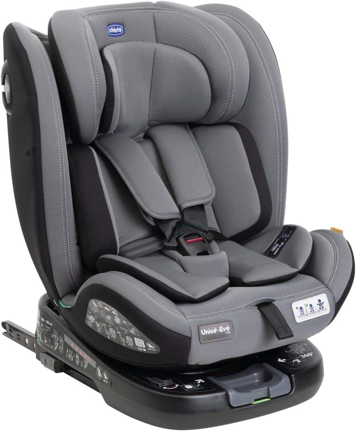 Chicco cadeira para automóvel Evo I-Size, 0 a 36 kg, com homologação ECE R129/03, Isofix rotativa a 360° e dobrável, grupo 0/1/2/3, de 0 a 12 anos