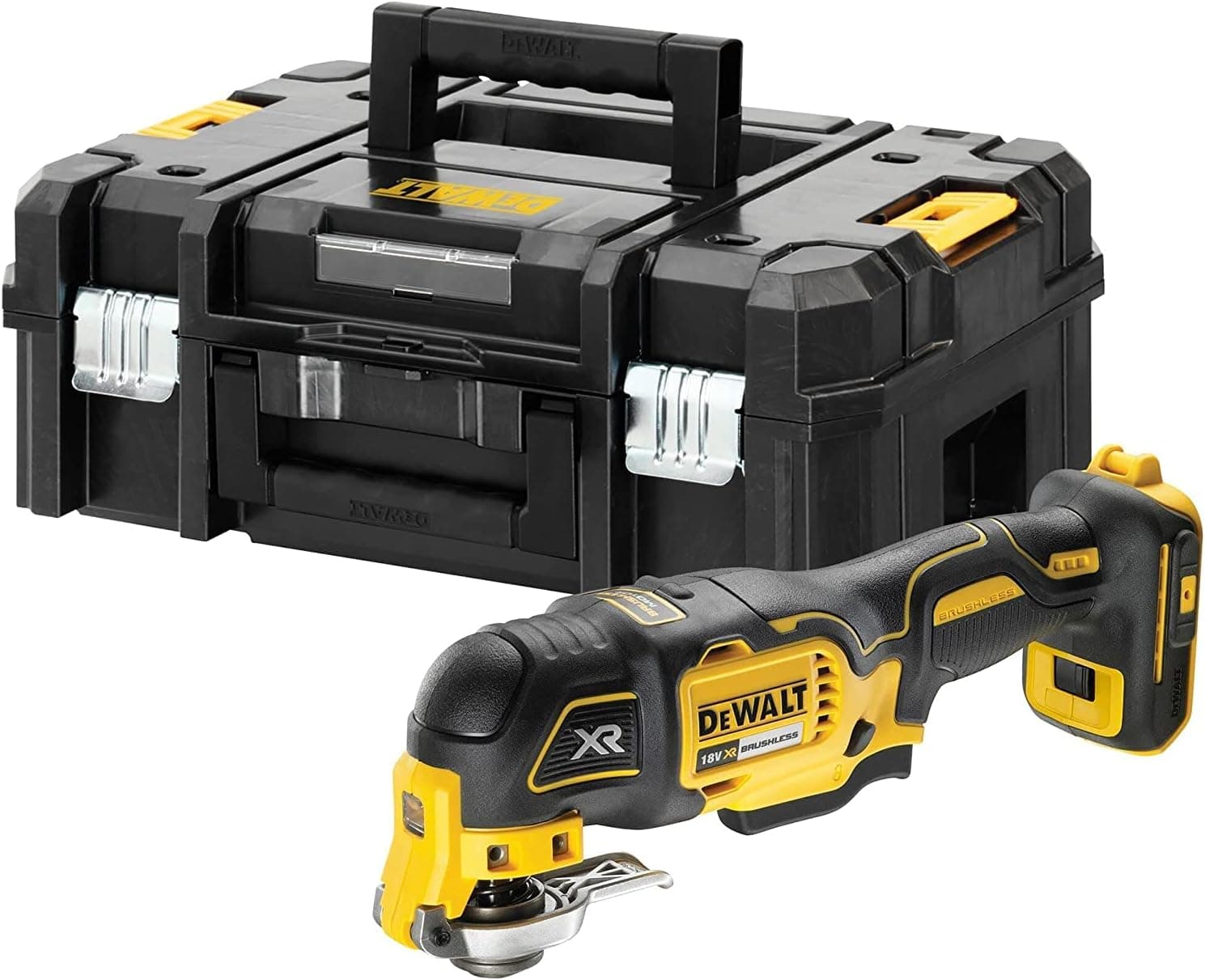 DEWALT DCS356NT-XJ - Multi-ferramenta oscilante sem escovas XR 18V com pasta TSTAK II e 35 acessórios: Potência e versatilidade num kit completo