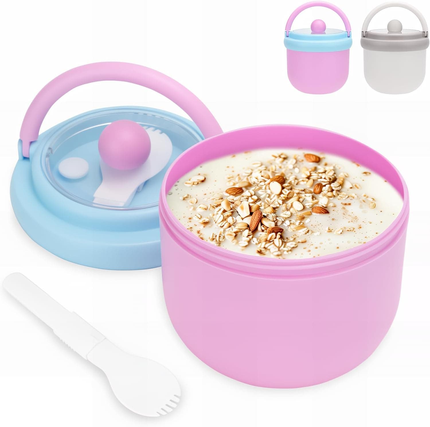 Bugucat Lunch Box | Caixa hermética de 600 ml para refeições e snacks portátil e sem BPA