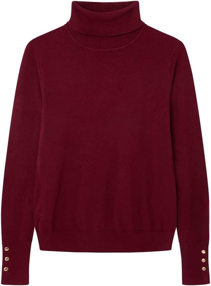 SPRINGFIELD Camisola de gola alta viscose e nylon botões punho para mulher