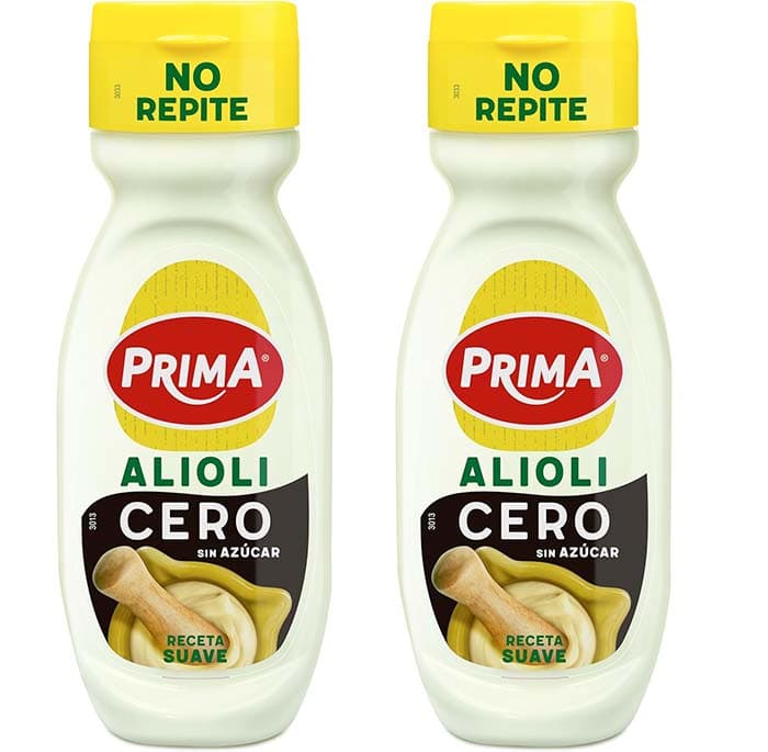  Prima Alioli suave zero, sem adição de açúcares. 260 ml x 2