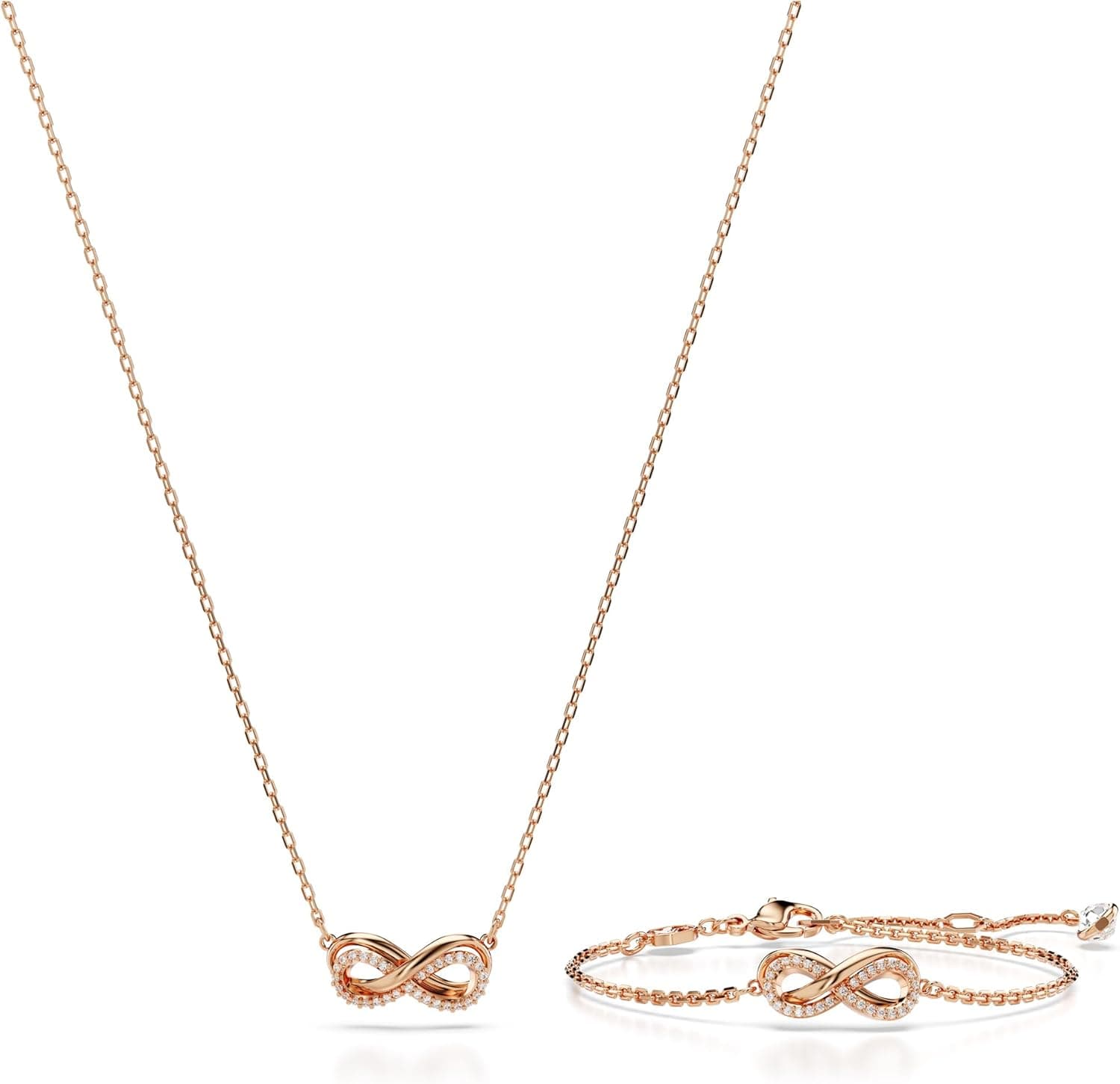 Swarovski Conjunto de pulseira e colar da coleção Stella