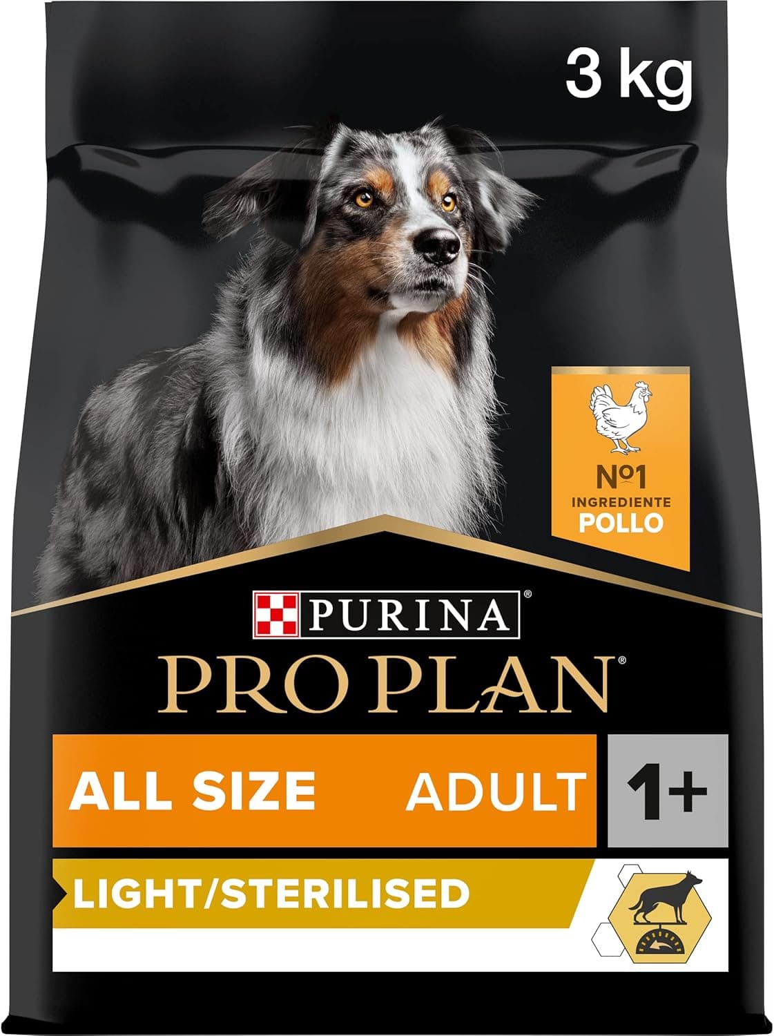 PURINA PRO PLAN ProPlan All Size Light/Sterilised ração para cão adulto cordeiro 4 x 3 kg