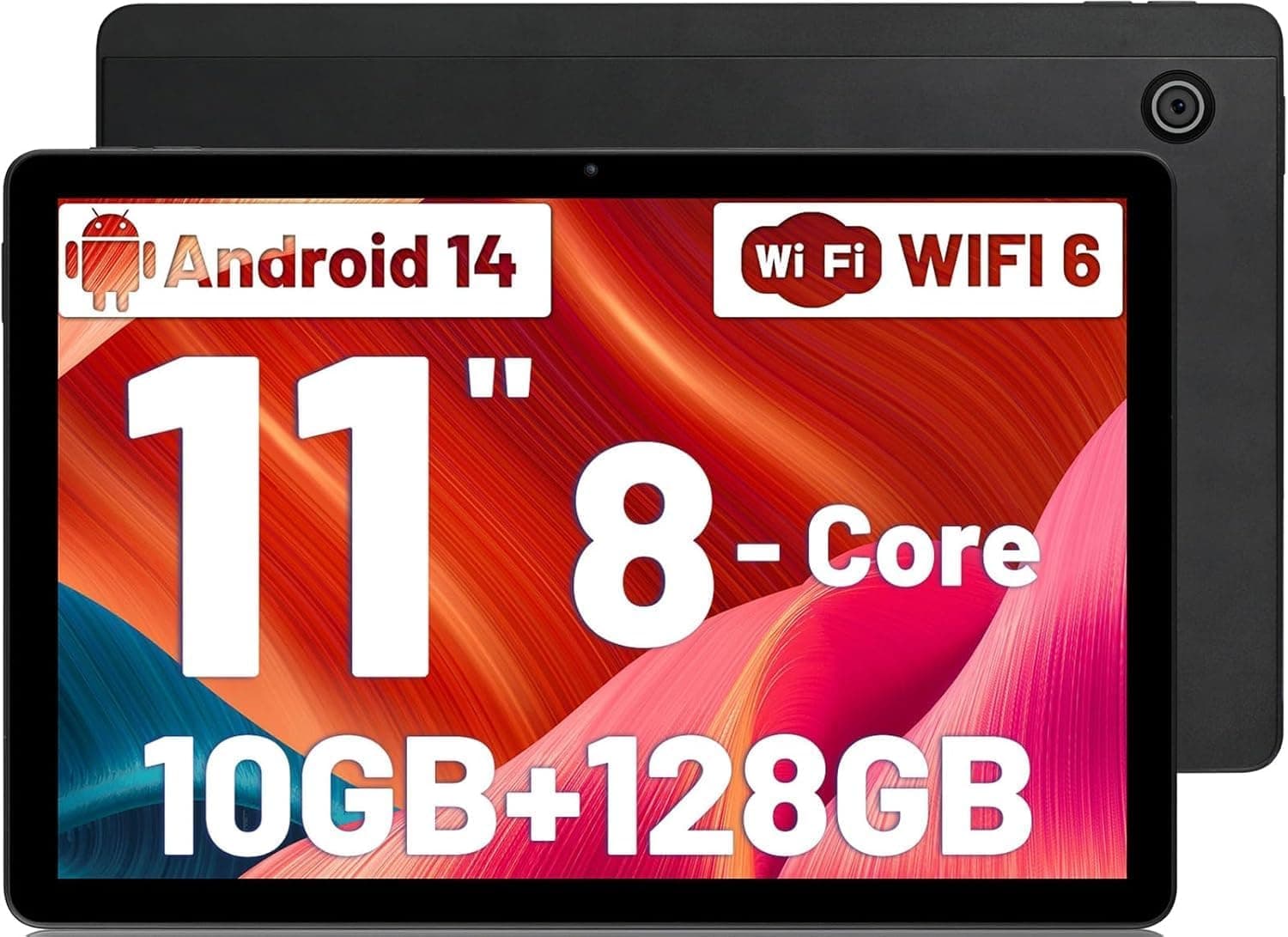 Freeski Tablet 11" Android 14 | Octa-Core, 10GB RAM, 128GB ROM, ecrã IPS, 5G WiFi e bateria 6800 mAh
