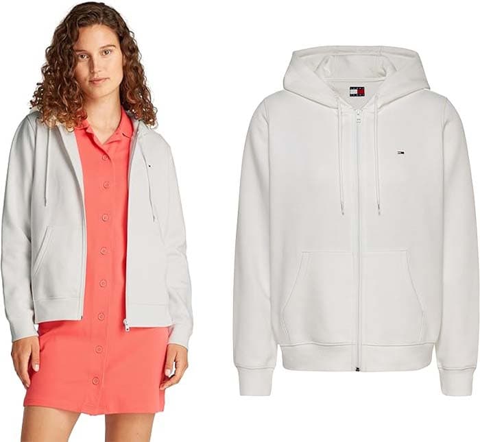 Tommy Jeans Casaco com fecho de correr e capuz para mulher