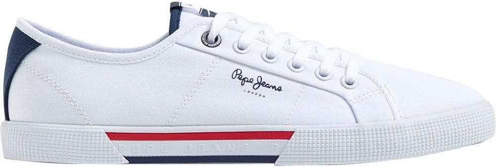 Pepe Jeans Brady | Sapatilhas casuais para homem branco tamanho 46