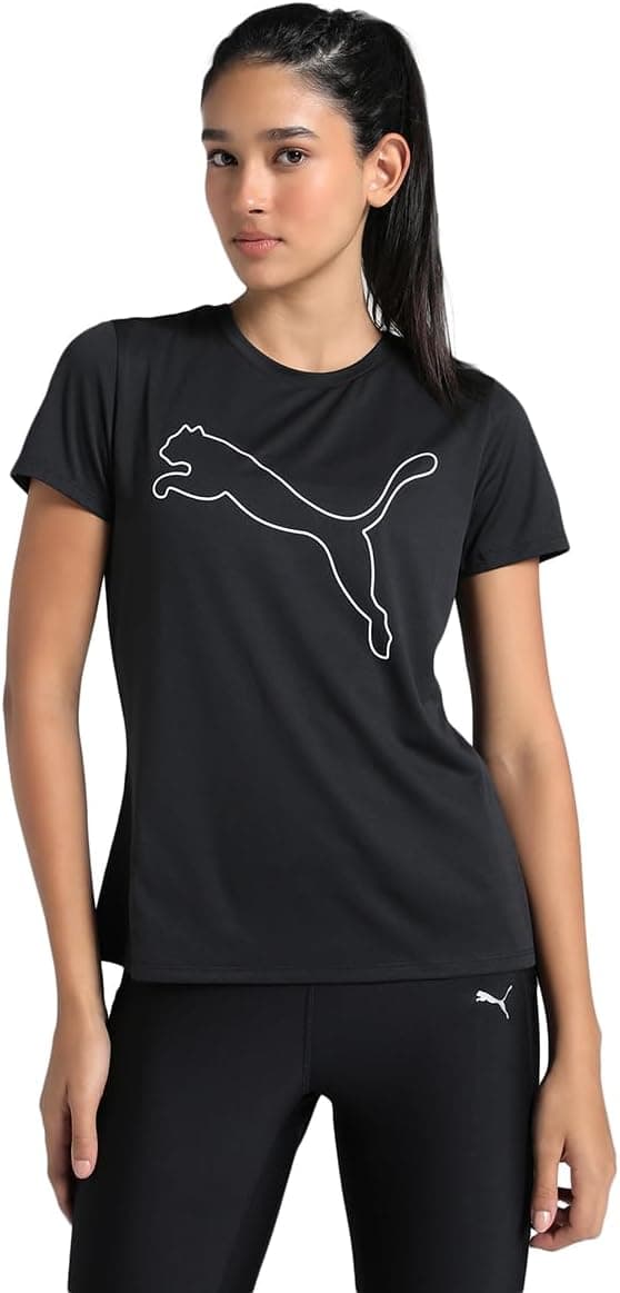 PUMA W Tad Essential Logo T-shirt unissexo para adulto