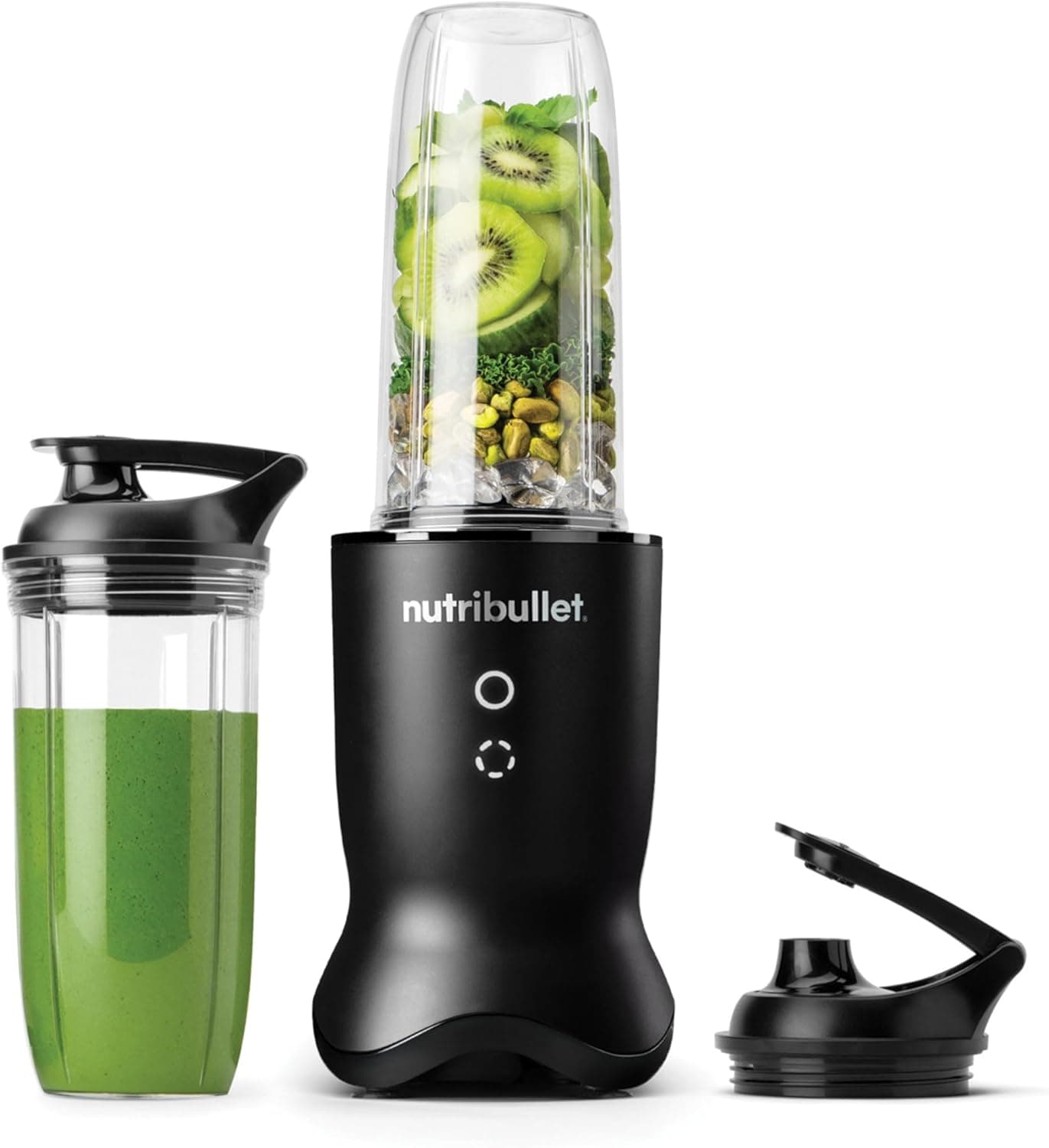 NutriBullet Ultra NB1206MB | Liquidificadora pessoal 1200 W com copos Tritan de 900 ml e 700 ml e 2 tampas