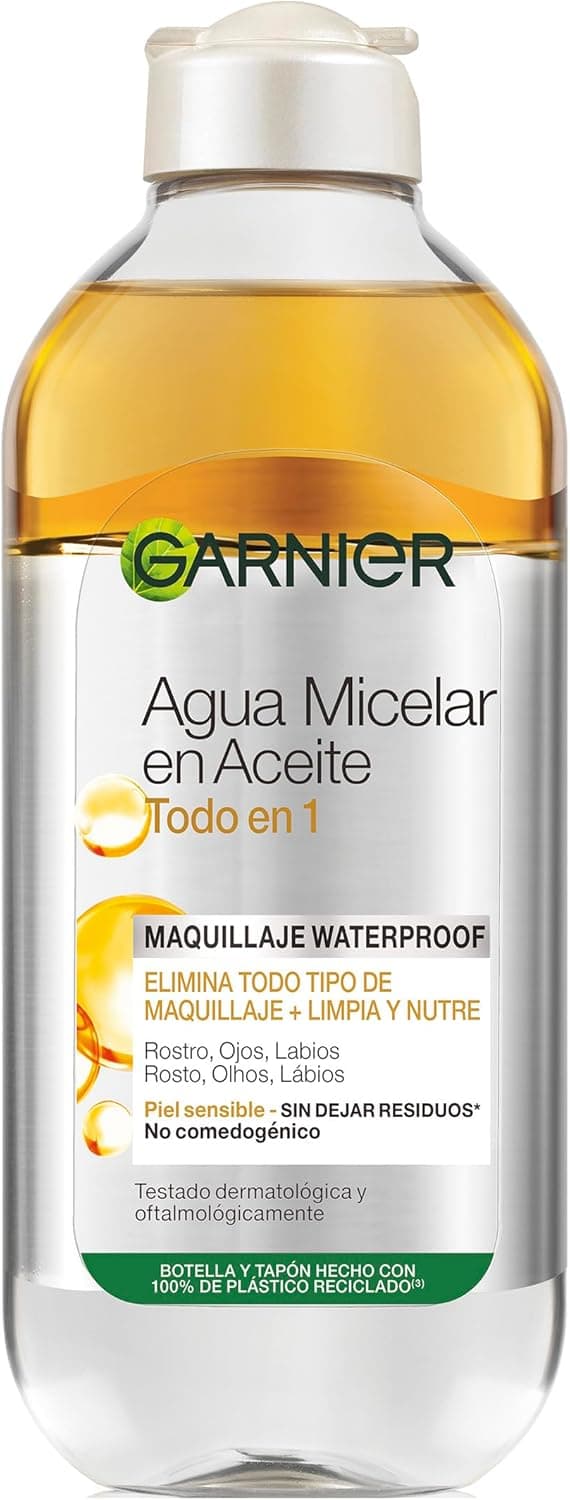 GARNIER Skin Active, água micelar (pele oleosa, óleo waterproof) - 400 ml