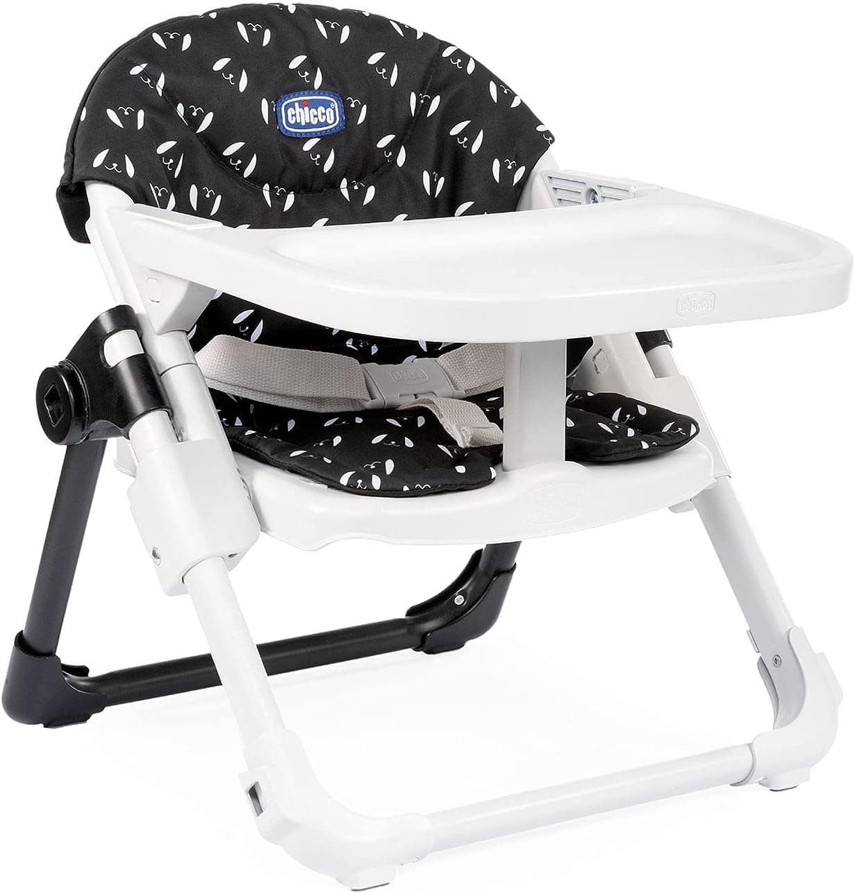 Chicco Chairy, assento elevador de 6 meses a 3 anos (15 kg), cadeira alta descapotável em cadeira infantil, portátil, ajustável e evolutiva, fecho compacto e bandeja removível