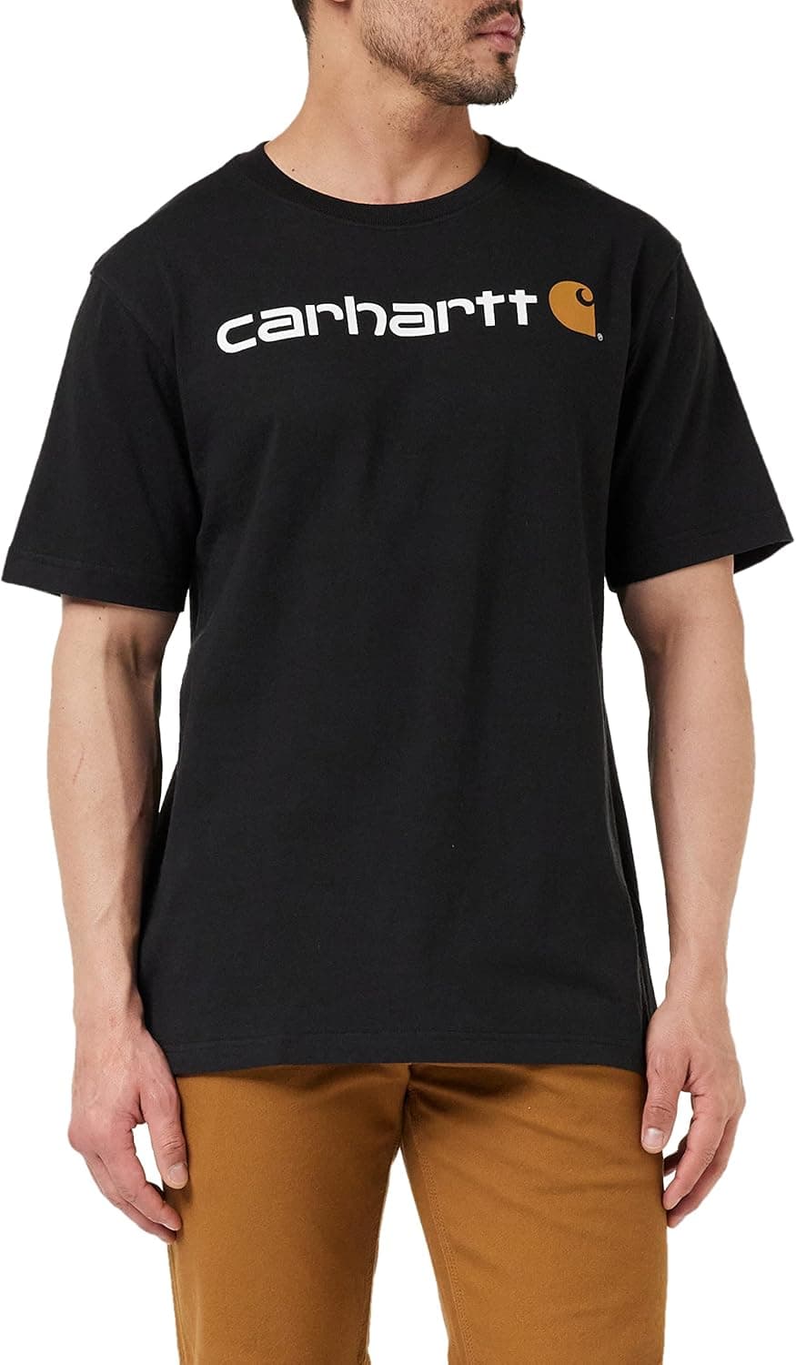 Carhartt Relaxed Fit Heavyweight Short-Sleeve Logo Graphic T-Shirt, Camiseta Work Utility