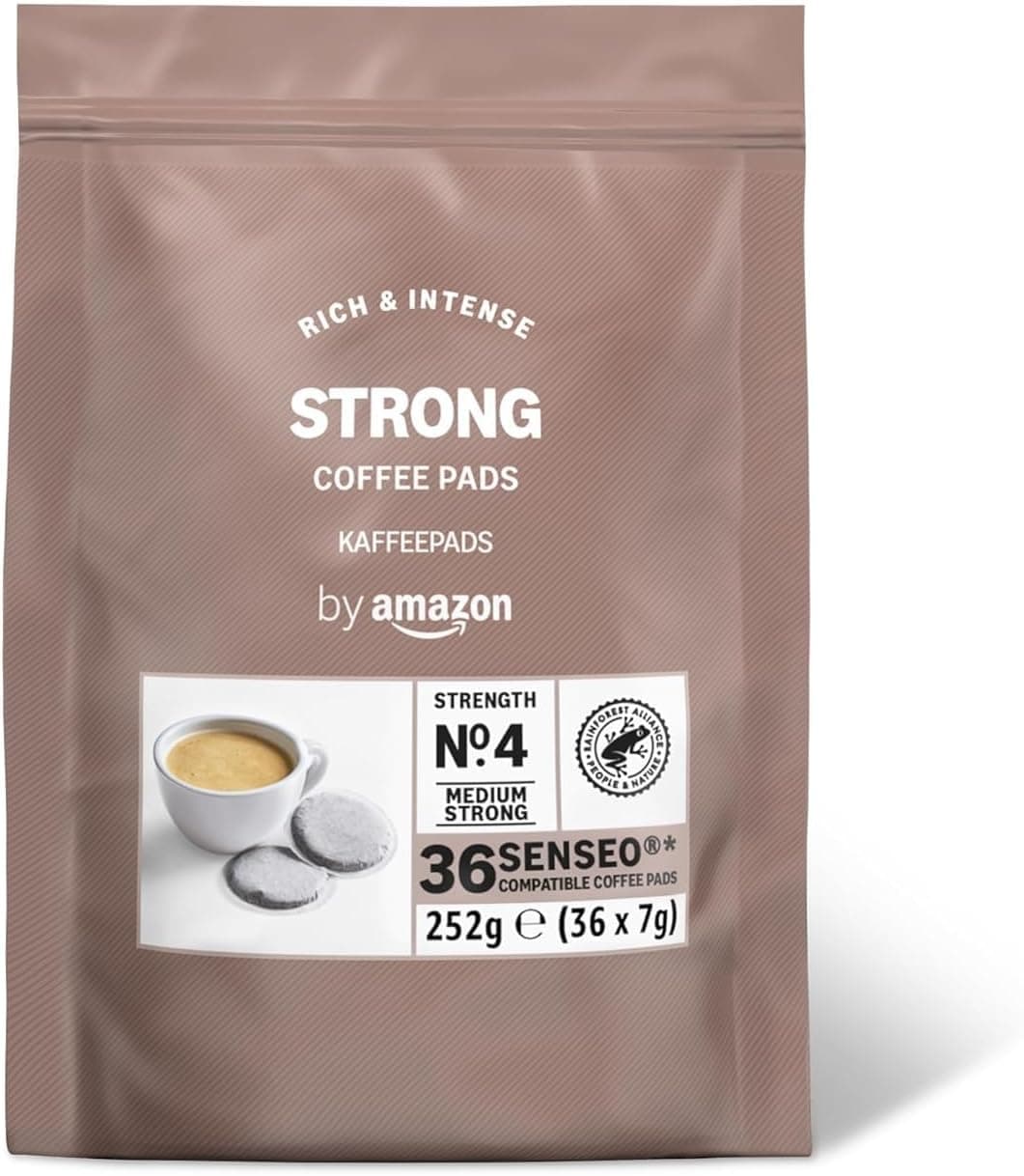 by Amazon 36 doses de café adecuadas para máquinas Senseo, tostado oscuro