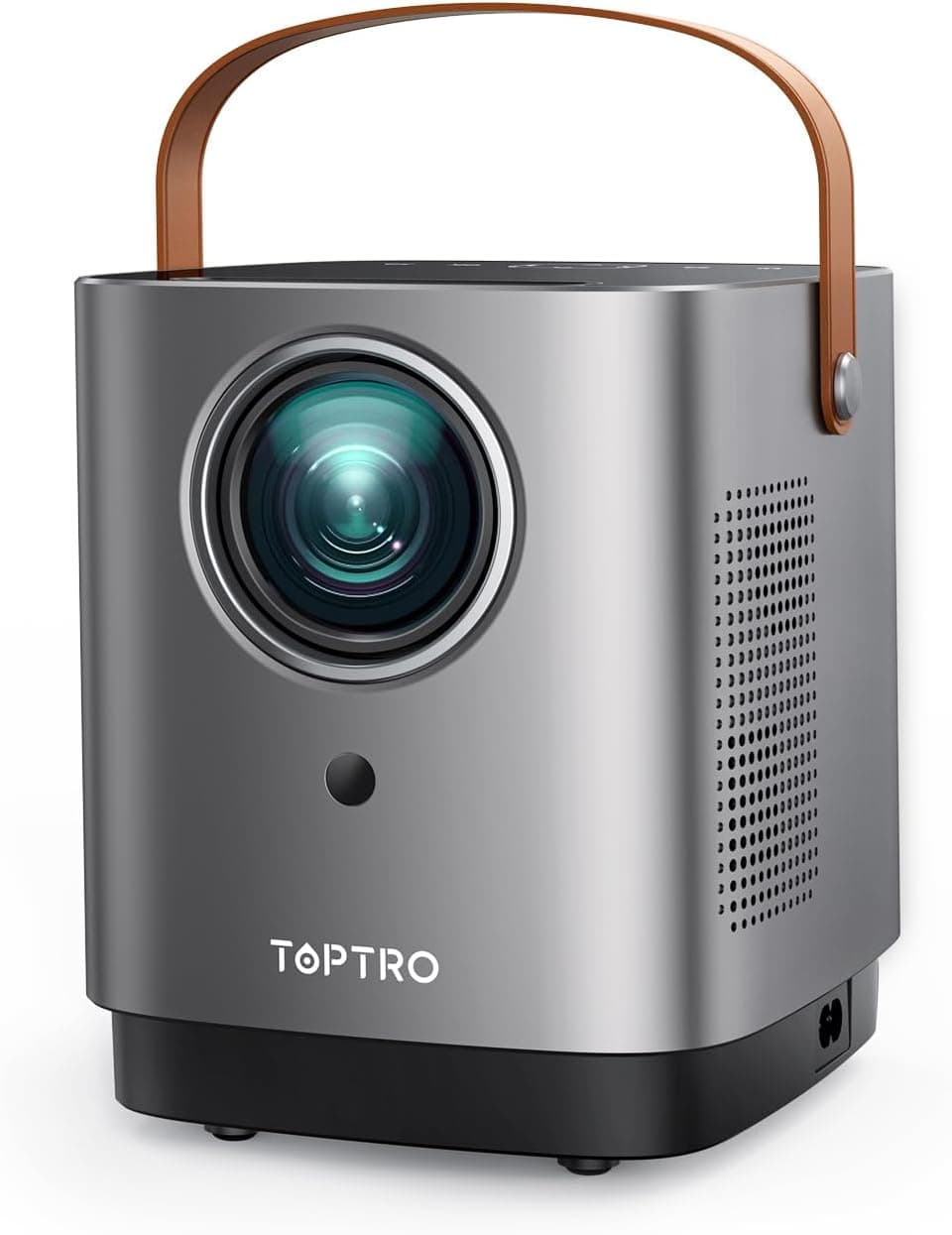 TOPTRO TR23 Mini projetor portátil Full HD 1080P suporte, projetor 5G WiFi Bluetooth com zoom 50%, anti-pó LED mini projetor de cinema em casa 150000H para iOS/Andriod/PS4/HDMI/USB/PC