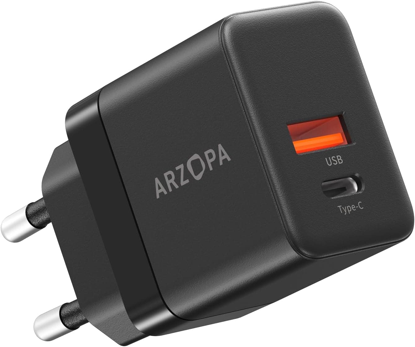 ARZOPA 35 W Carregador USB C 2 portas GAN carregador rápido USB C carregador móvel múltiplo tipo C 