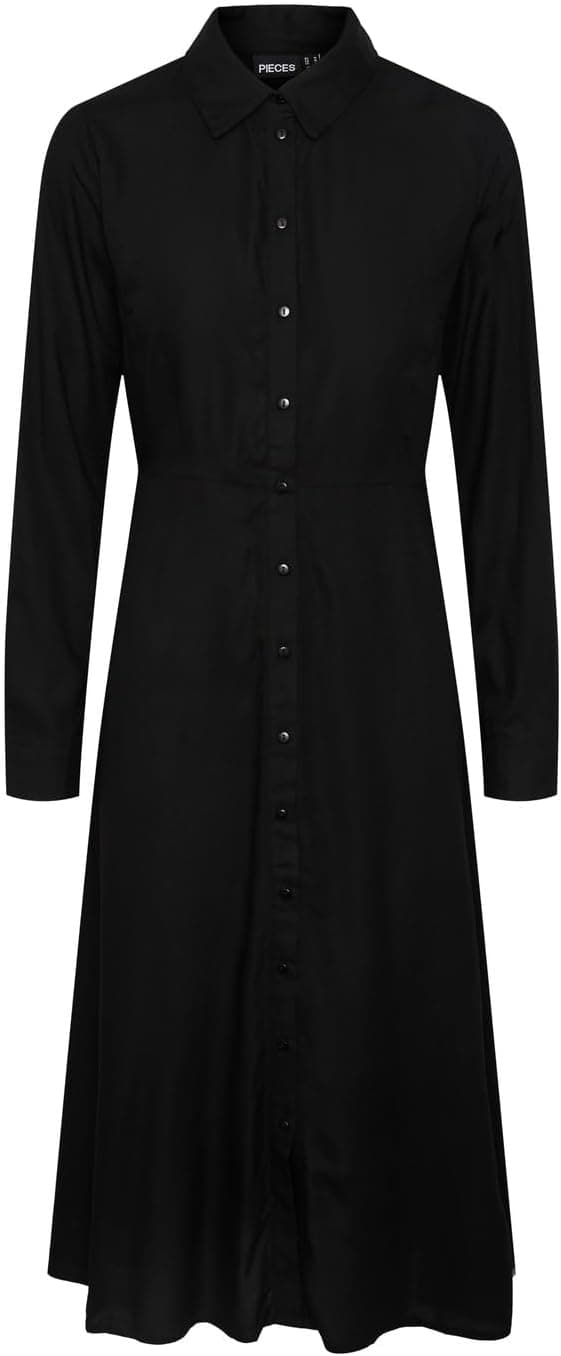 PIECES Pcnova LS Midi Dress Noos BC Vestido para mulher