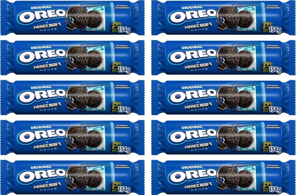 Oreo original bolachas de chocolate recheadas de creme, 154 g x 10