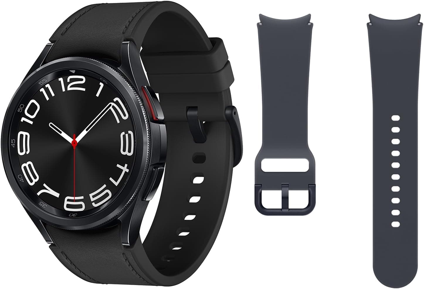 Samsung Galaxy Watch6 Classic Bluetooth, 43 mm correia de substituição - Smartwatch, controlo de saúde, rastreamento desportivo, bateria de carregamento rápido, preto (versão espanhola)