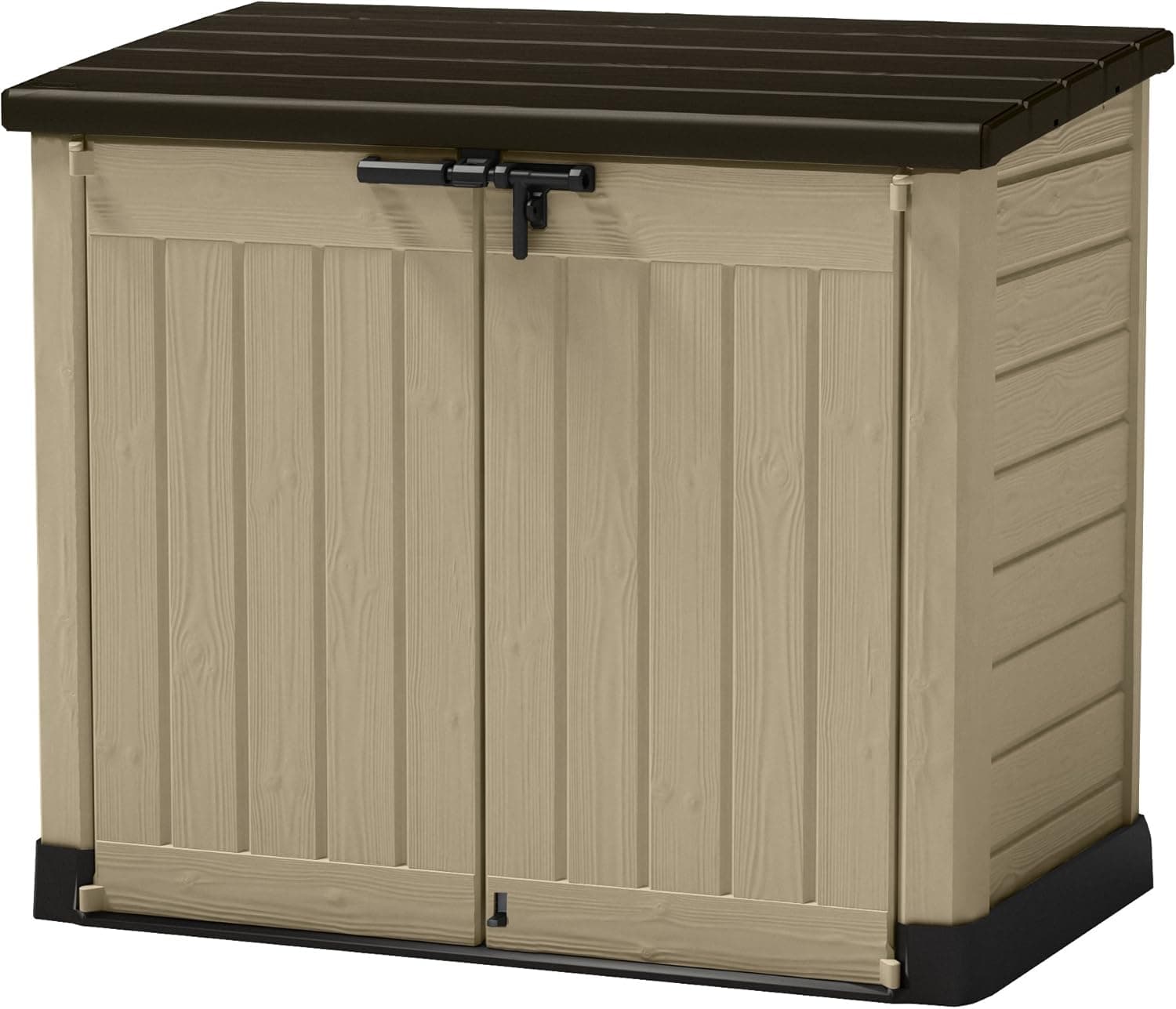 Keter Sio Max Galpão de jardim exterior, capacidade 1200 L, cor topo/bege, 145,5 x 125 x 82 cm