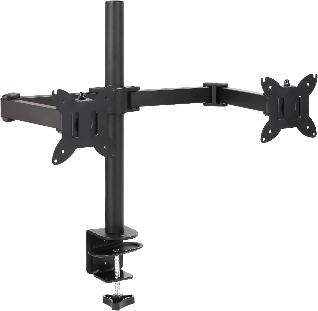 Amazon Basics Suporte de monitor duplo ajustável, para monitores de 81,3 cm, preto