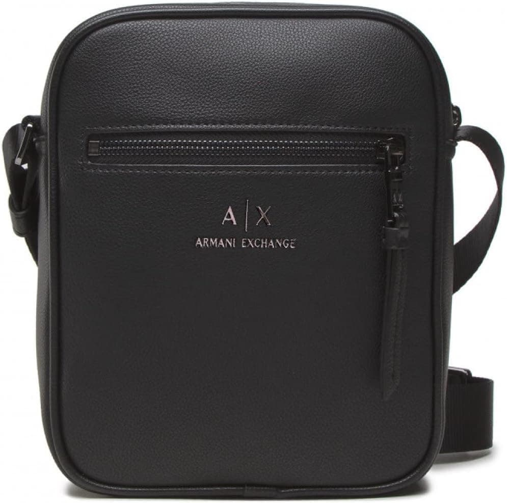 Armani Exchange Essential Noel, Front Pocket, logótipo impresso, crossbody para homem