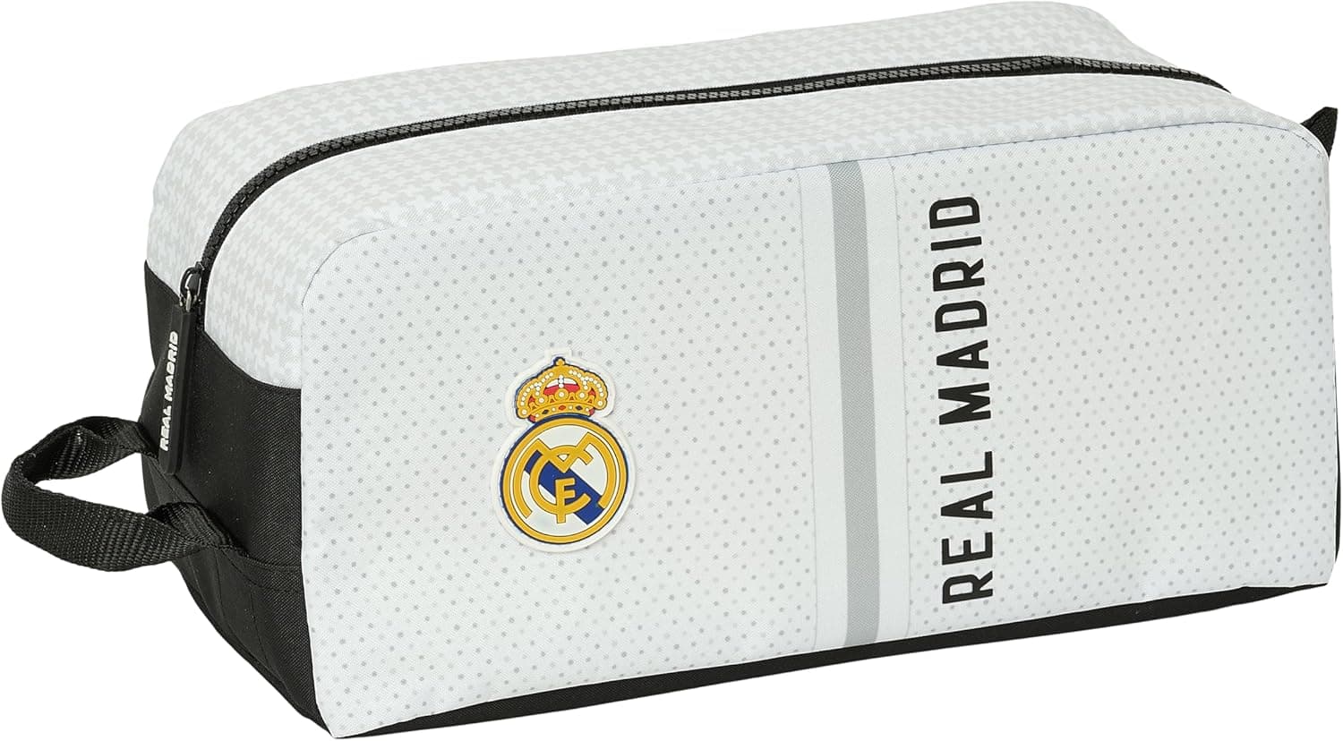 Safta Real Madrid 1.ª EQUIPAÇÃO 24/25 - Sapatilhas médias, multifunções, desporto, extra-escolares, futebol, confortável e versátil, 34 x 18 x 15 cm