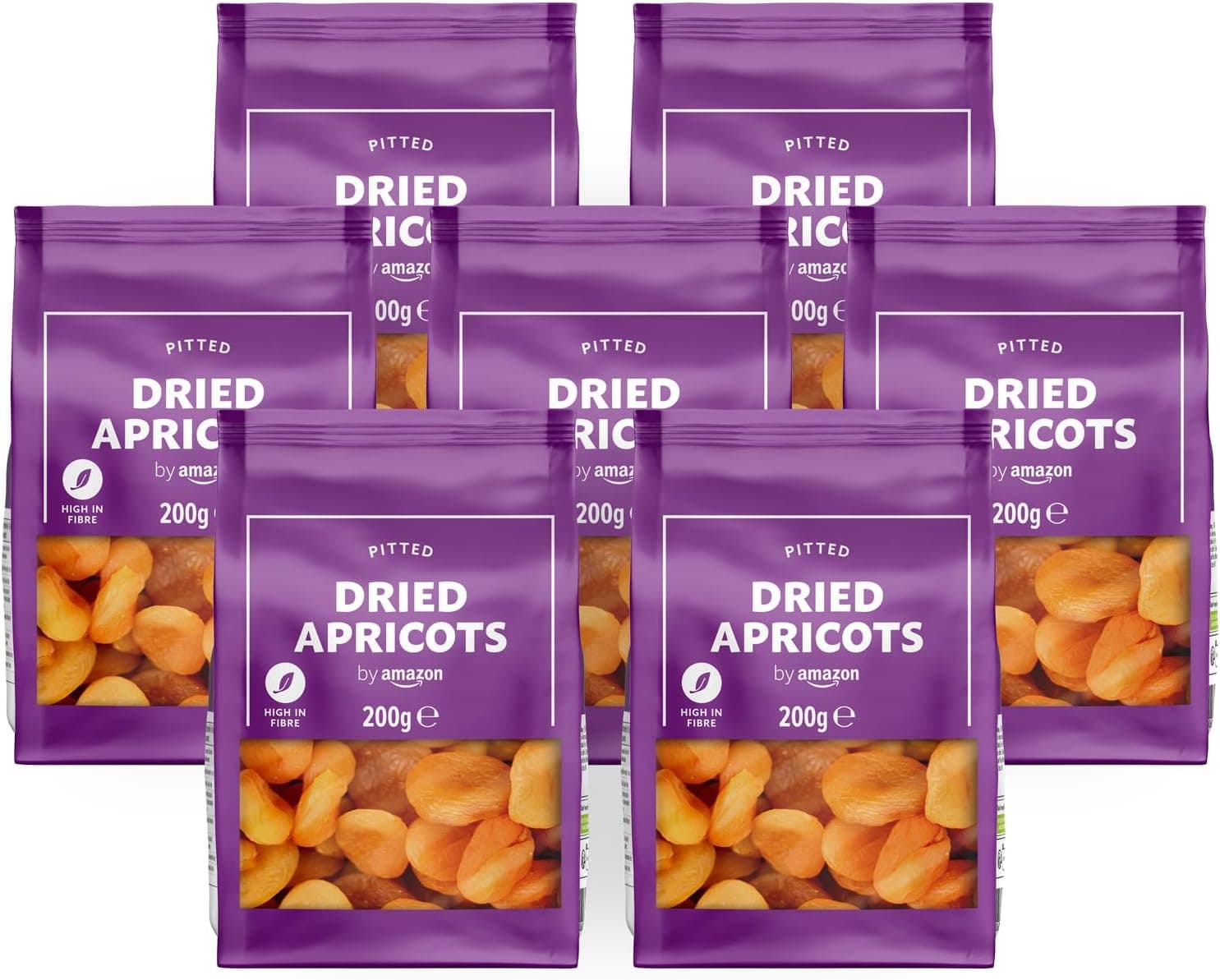 by Amazon Damascos secos, 1400 g, 7 pacotes de 200 g