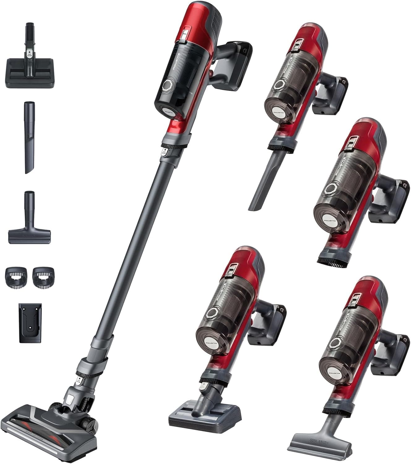 Rowenta XPert 6.60 Animal - Aspirador de escova sem cabo para pelo de animais, controlo de velocidades, modo Eco, função de gatilho, autonomia até 45 min, bateria removível, design leve, RH6878