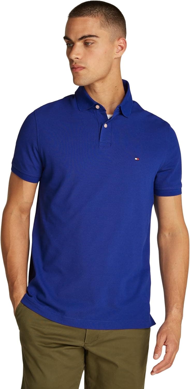 Tommy Hilfiger Polo para homem regular Fit com botões