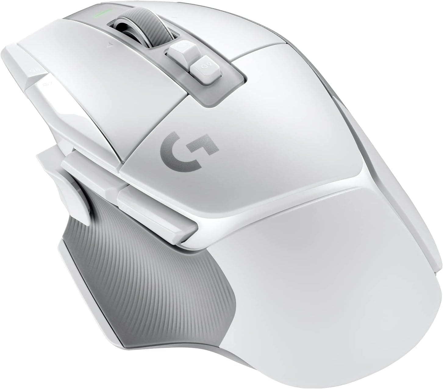 Logitech G G502 X LIGHTSPEED Rato sem fios para jogar, rato ótico com interruptores óptico-mecânicos híbridos LIGHTFORCE, sensor HERO 25K, compatível com PC - macOS/Windows - branco