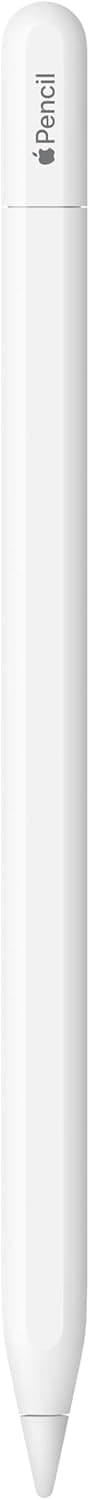 Apple Pencil (USB C): Precisão milimétrica, baixa latência e sensibilidade à inclinação para obter pontos, desenhar e assinar documentos. Ajusta-se de forma magnética e liga-se e carrega por USB-C