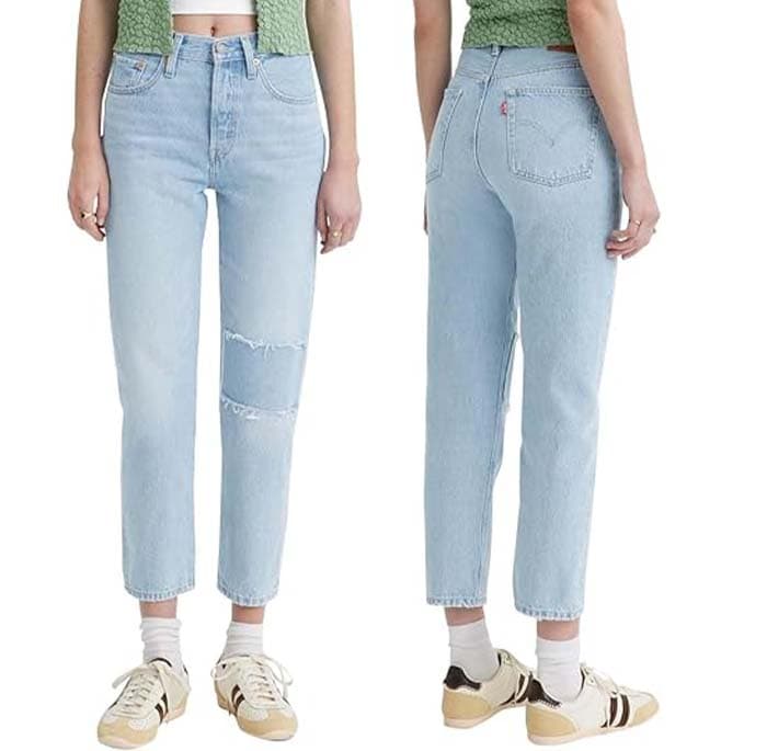 Levi's 501 Crop Calças de ganga para mulher