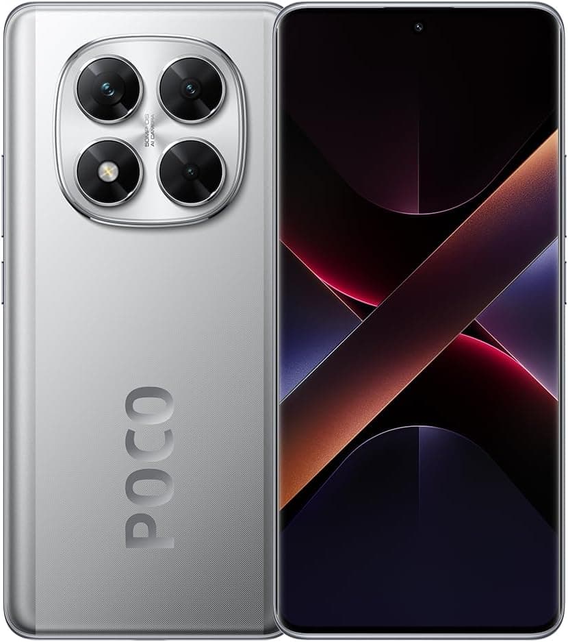 Xiaomi POCO X7 Smartphone de 12 + 512 GB, ecrã CrystalRes 1,5 K AMOLED curva, MediaTek Dimensity 7300-Ultra, câmara de 50 MP, carregamento turbo de 45 W, carregador incluído