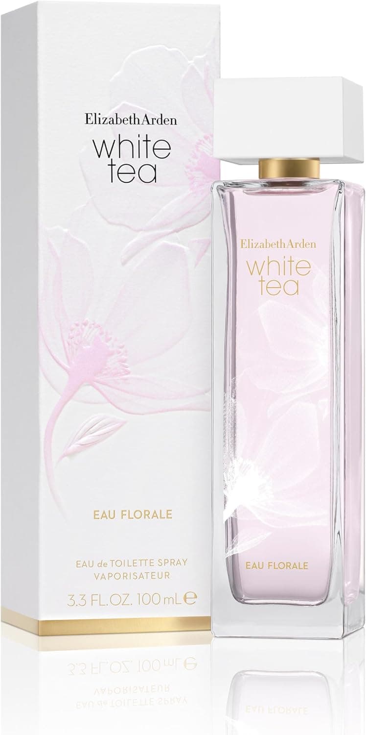 Elizabeth Arden - White Tea Eau Florale Eau de Toilette, perfume feminino e delicado, com notas florais e ingredientes refinados, perfume para mulheres - 100 ml