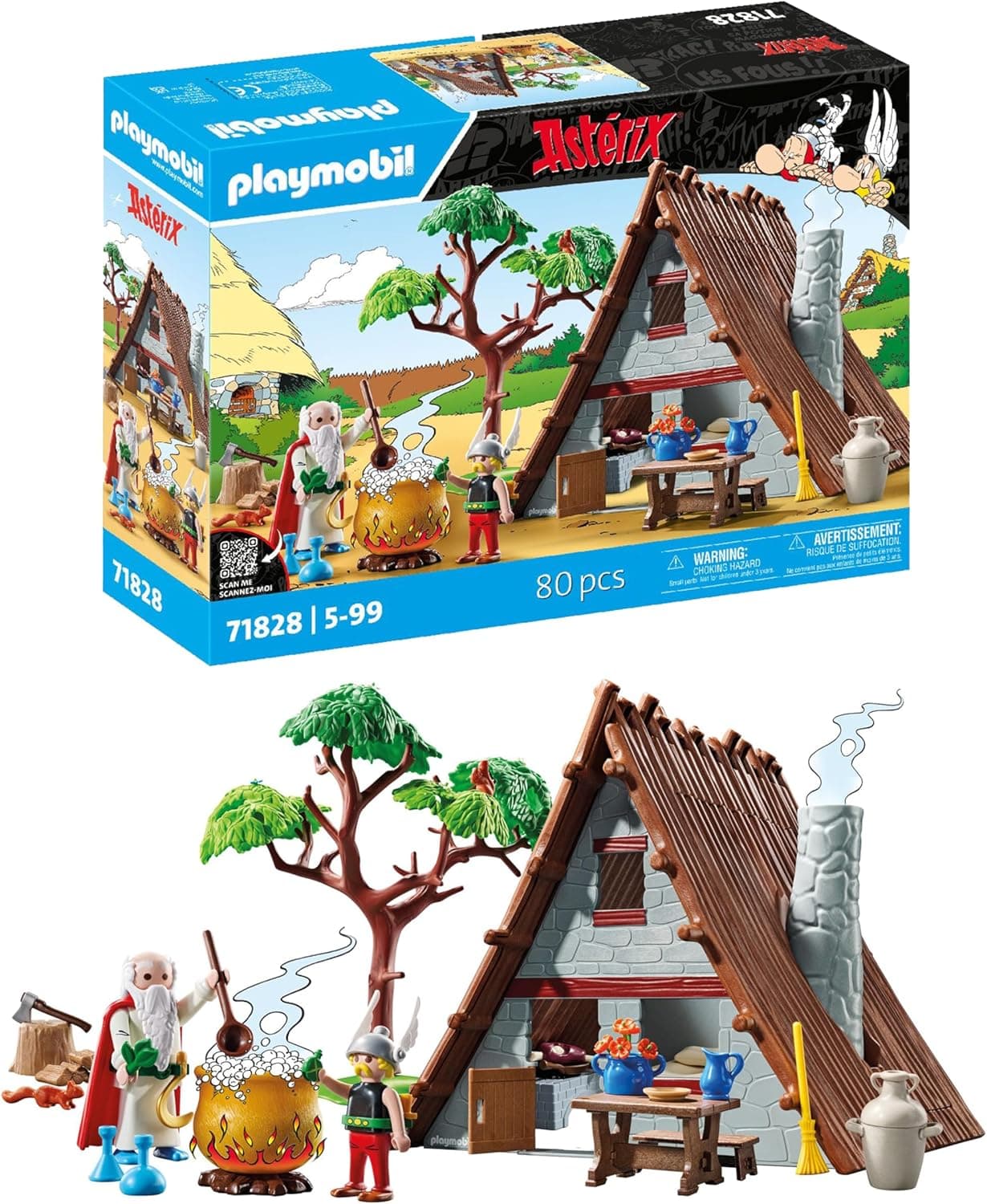 PLAYMOBIL | Asterix | Conjunto de jogos astérix | Astérix e Obélix, brinquedo de aventura para crianças a partir de 5 anos, 71828