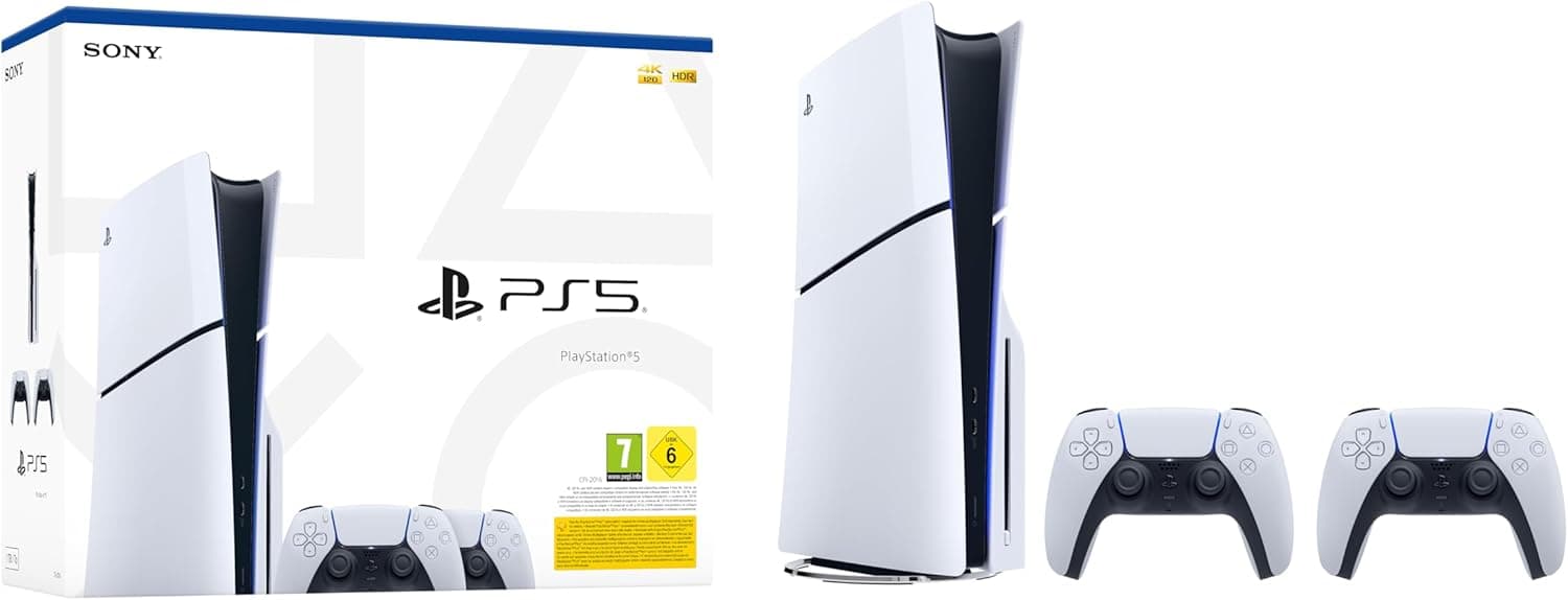Consola Padrão Playstation 5 Modelo Slim + 2 comandos sem fio DualSense