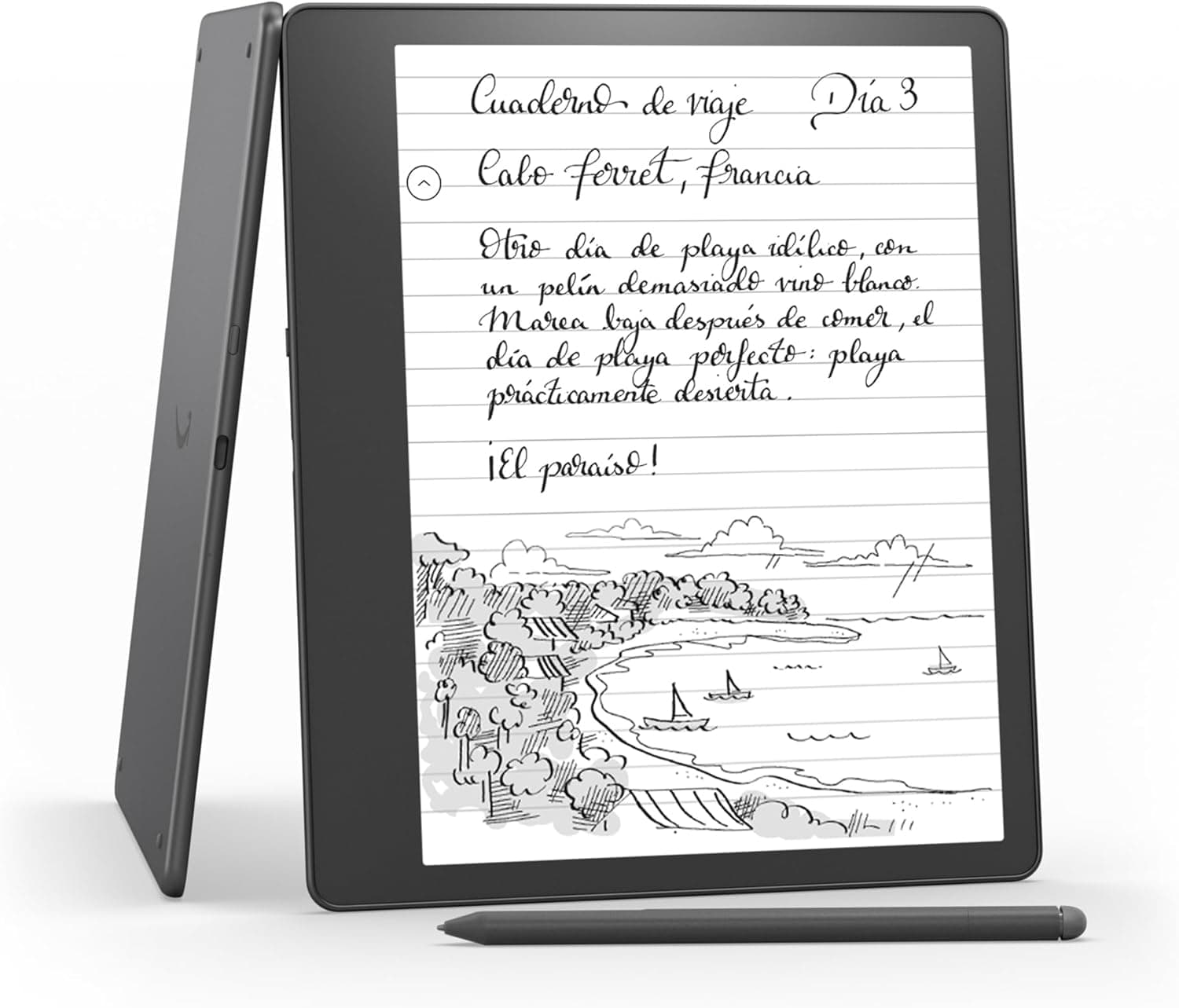 Kindle Scribe (2022) | O primeiro Kindle para leitura e escrita, com um ecrã Paperwhite de 10,2 polegadas e com uma resolução de 300 ppi, inclui lápis básico | 16 GB