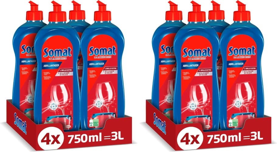 Somat Duo Power Experts Brilhante para máquina de lavar louça máquina de 750 ml, conjunto de 4 unidades