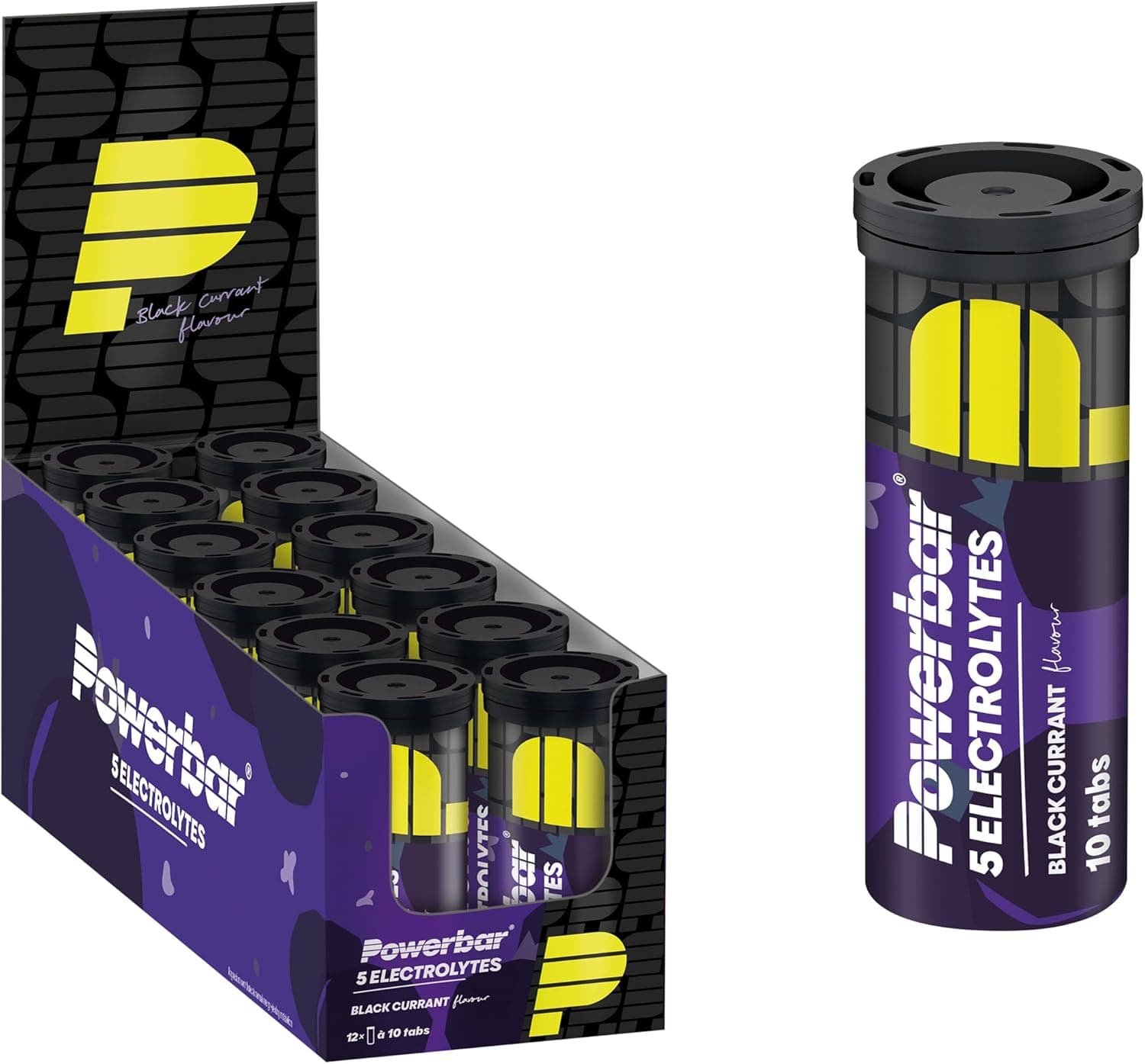 PowerBar 5 Electrolytes Sports Drink 10 tabs Groselha preta