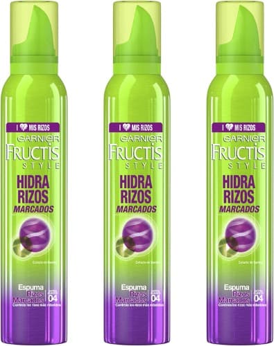 Garnier Fructis Style espuma Nutri caracóis marcados - 200 ml x 3