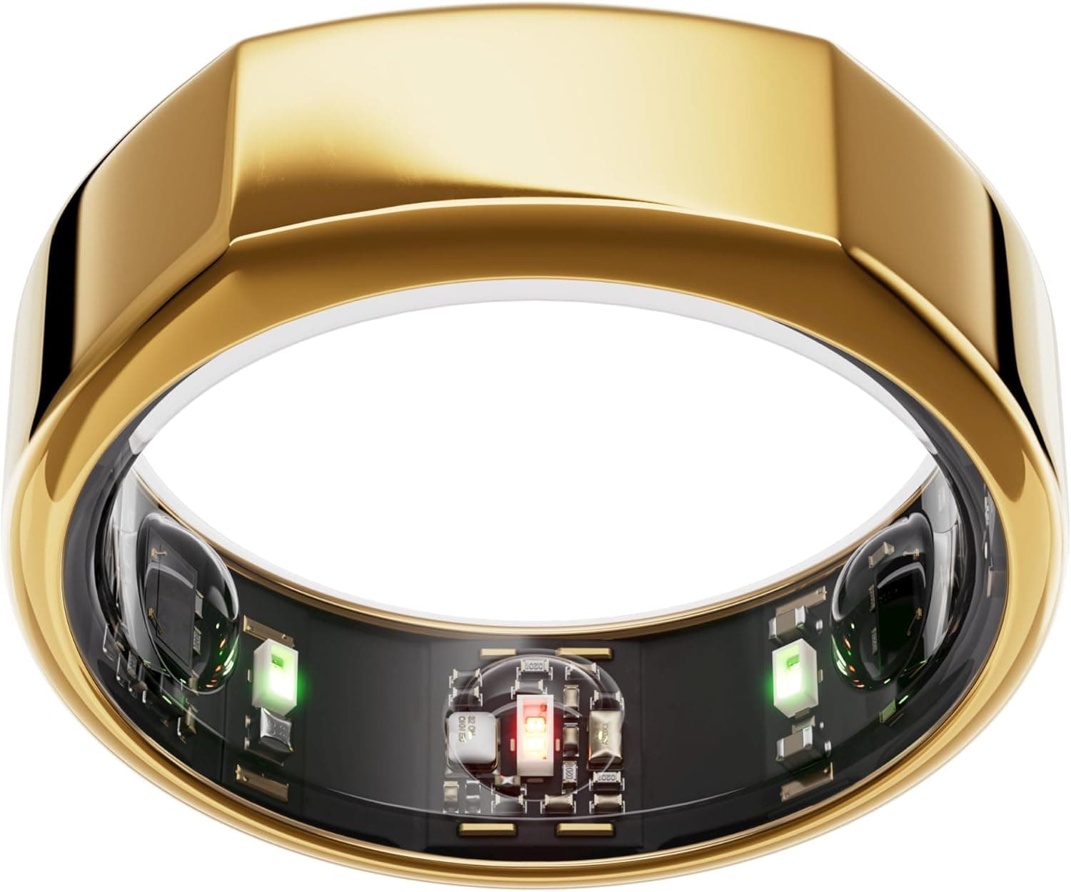 Oura Ring Gen3 Heritage - Tamanho 7, Gold | anel que monitoriza o sono, o FC e o stresse - até 7 dias de autonomia - compatível com iOS e Android - descubra o seu tamanho com o kit de tamanhos