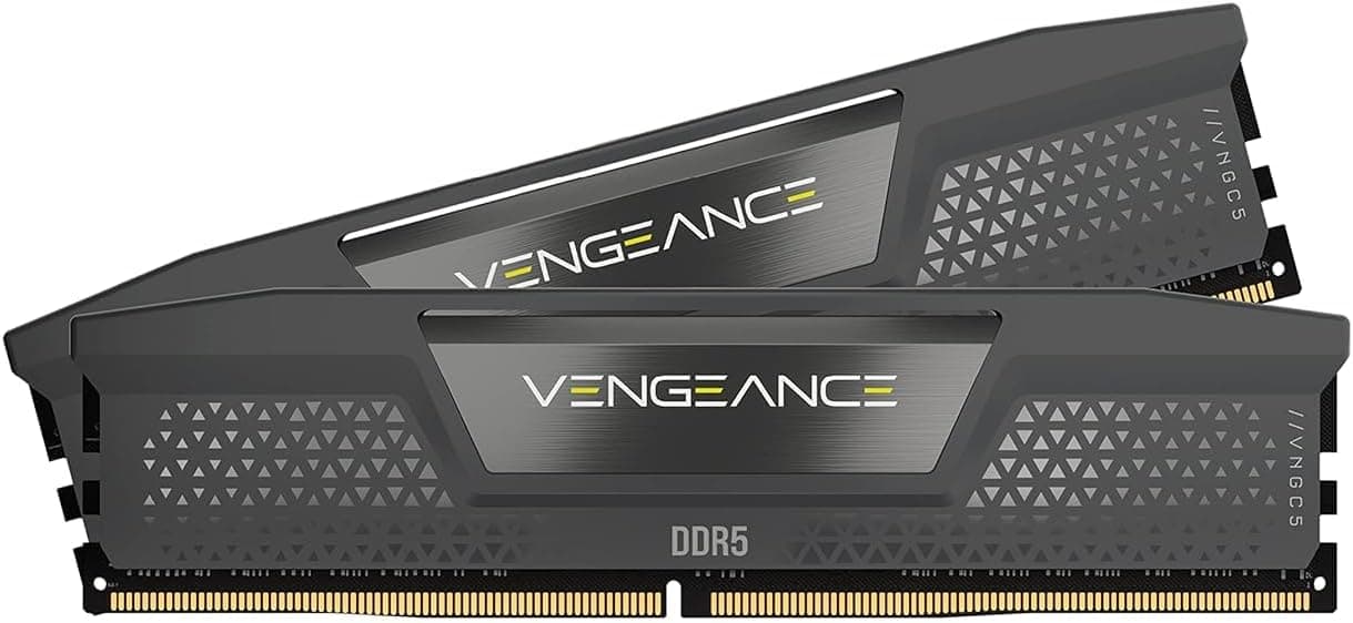 CORSAIR VENGEANCE DDR5 64 GB (2 x 32 GB) DDR5 6000 MHz CL30 AMD EXPO Intel XMP iCUE memória de computador compatível - cinzento (CMK64GX5M2B6000Z30)