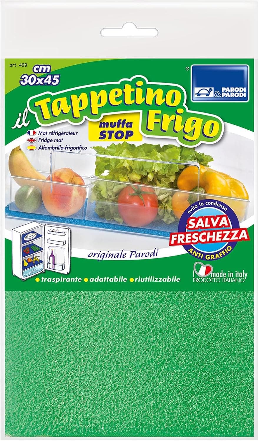 PARODI & PARODI | Tapete antimofo para frigorífico lavável e reutilizável 30 x 45 cm verde água