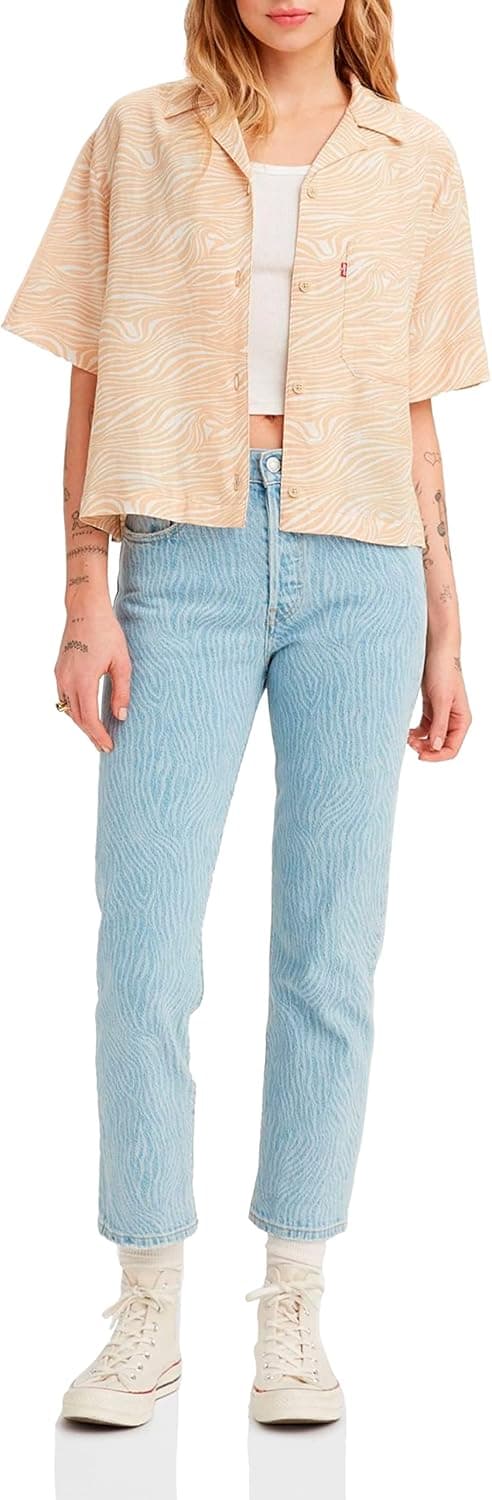 Levi's 501 Crop, calças de ganga para mulher 